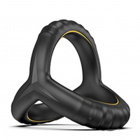 Cockring triple silicone noir