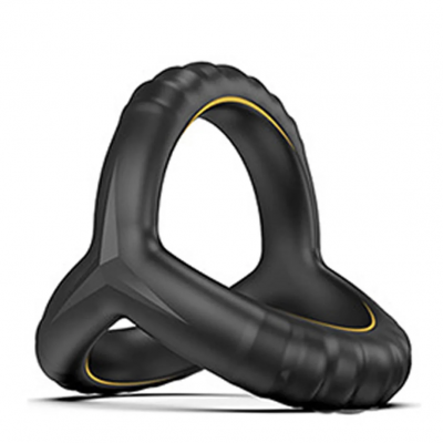 Cockring triple silicone noir