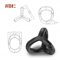 Taille cockring triple silicone